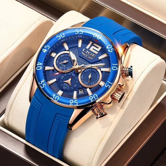 Montre pour Homme, Étanche et Multifonctions Quartz